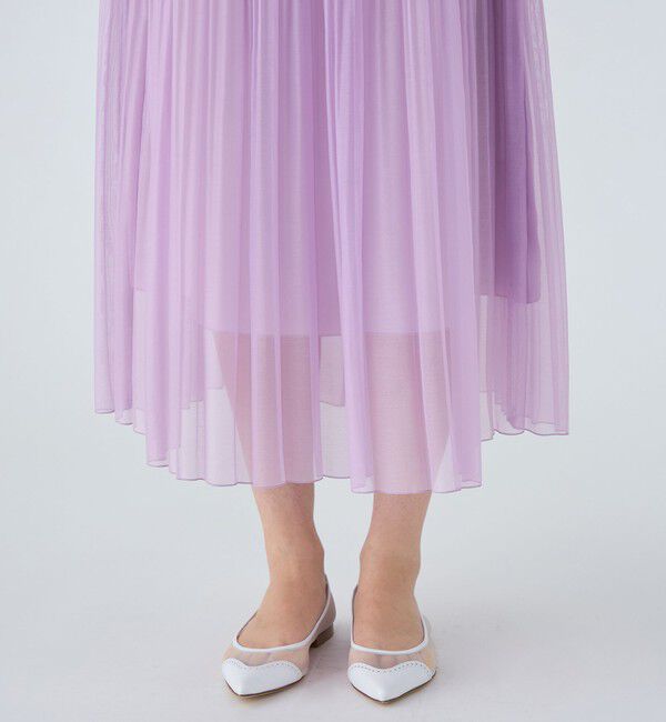 Ballsey「ポリエステルボイルプリーツ フレアスカート」|フレア|