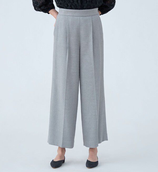 Ballsey「ライトファンシーツイード サスペンダーワイドパンツ」|その他|