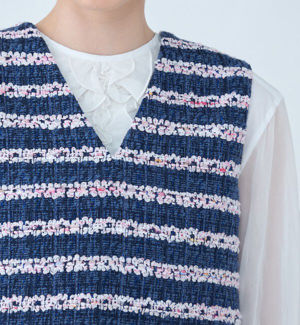 TOMORROWLAND collection「フルールボーダー フロンタブルジレ」|ベスト・ジレ|