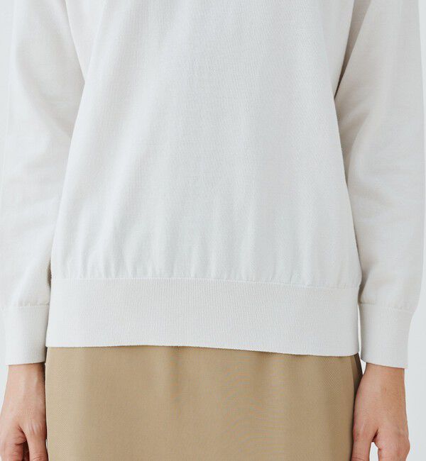 GALERIE VIE「プレーンコットン ポロプルオーバー」|ニット・セーター|