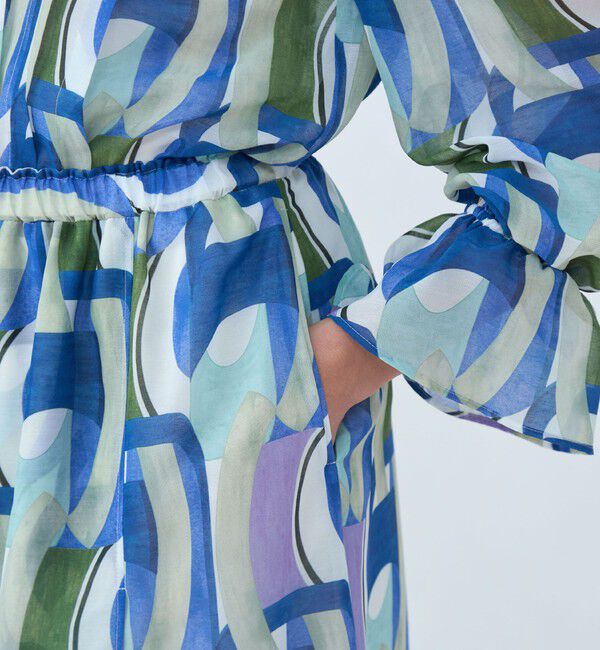 Ballsey「オプティカルプリント イージーラップスカート」|スカート|