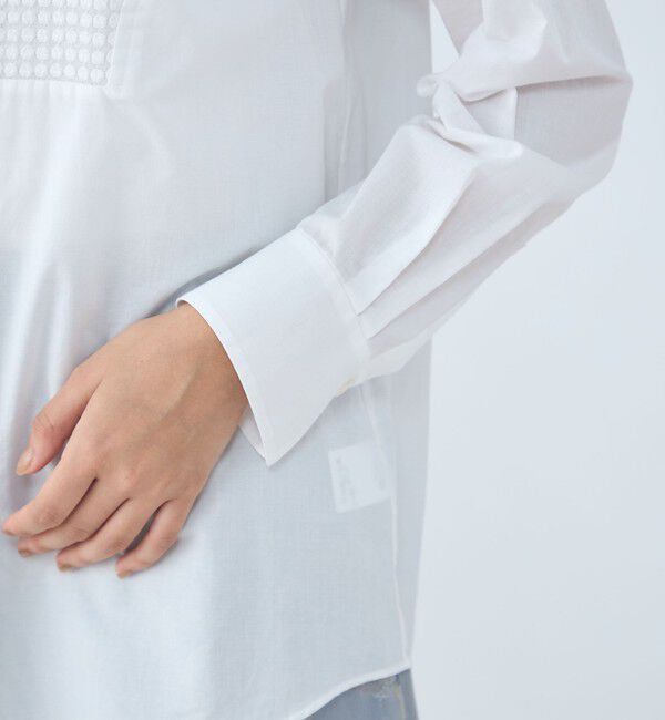 TOMORROWLAND collection「シアーサークル エンブロイダリーボザムブラウス」|シャツ・ブラウス|