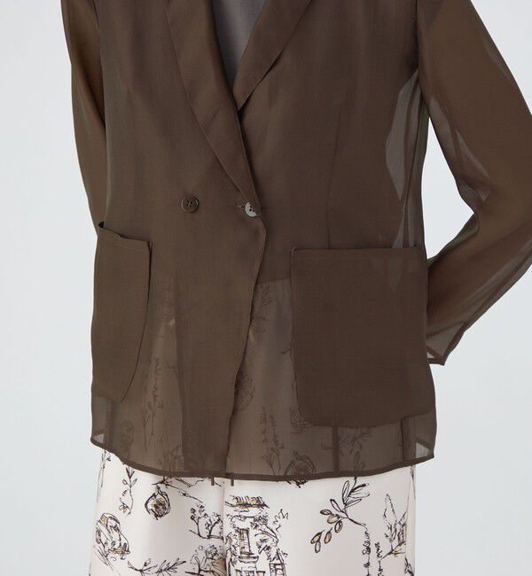 TOMORROWLAND collection「シアーオーガンジー シースルージャケット」|テーラードジャケット|