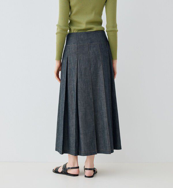 GALERIE VIE「 ステイブルーデニム フルタックスカート」|スカート|