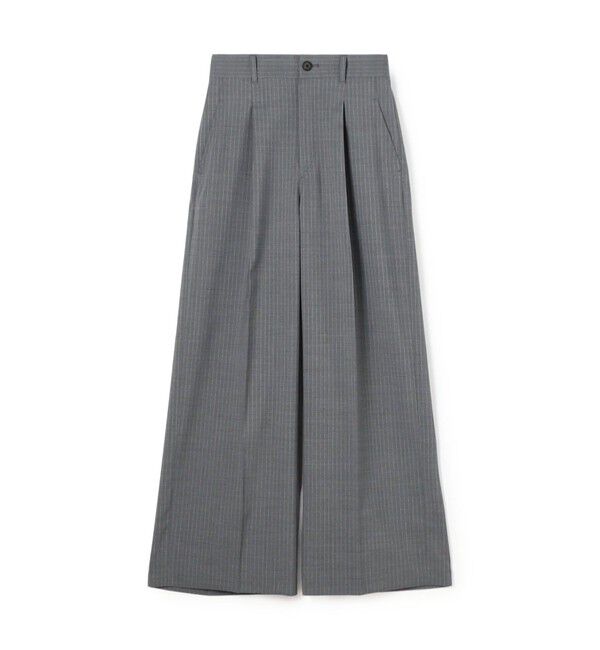 MACPHEE「ストレッチトロピカル ハイウエストパンツ」|スラックス|12 ホワイト系