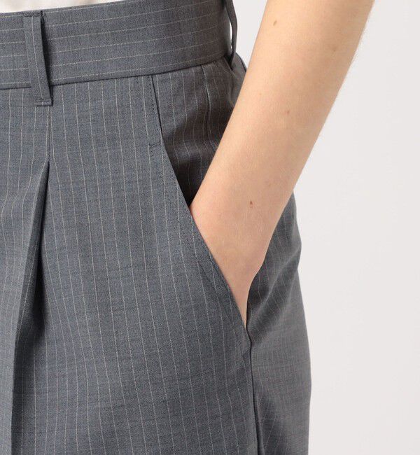 MACPHEE「ストレッチトロピカル ハイウエストパンツ」|スラックス|