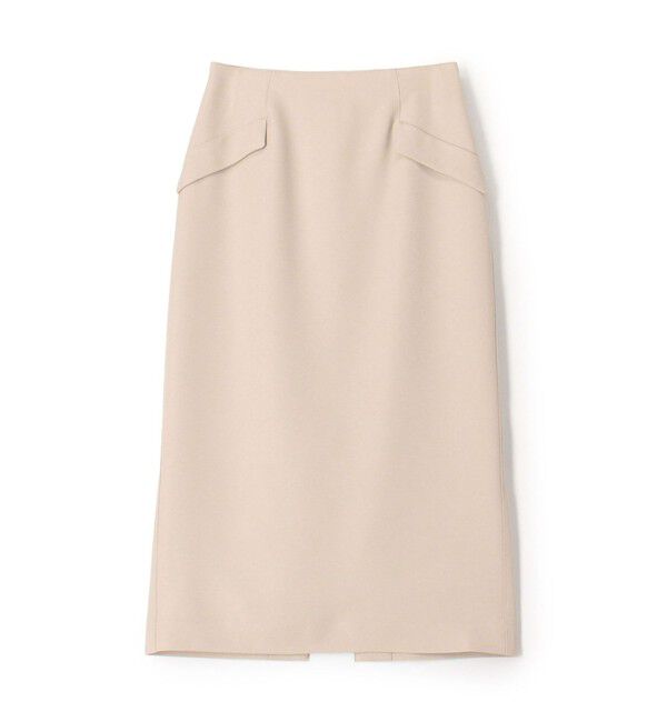 Ballsey「ブライトストレッチ タイトスカート」|タイト|43 ベージュ