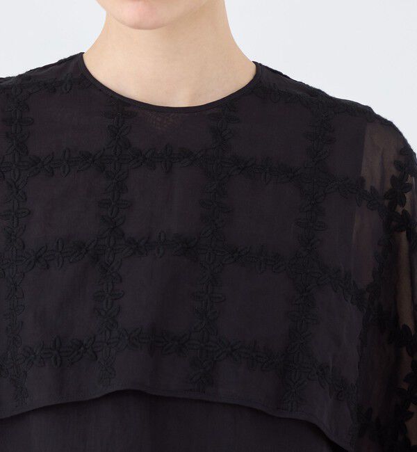 TOMORROWLAND collection「クロスフルール パーサーカラープルオーバー」|シャツ・ブラウス|