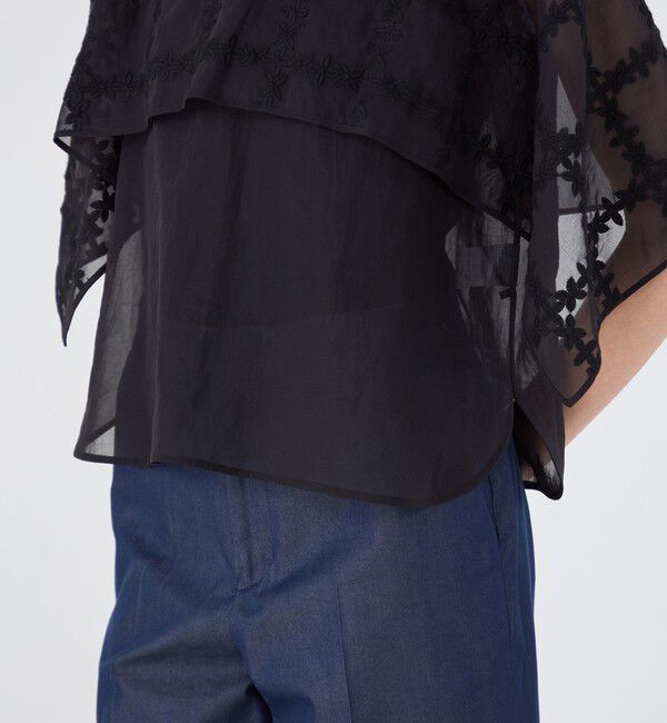 TOMORROWLAND collection「クロスフルール パーサーカラープルオーバー」|シャツ・ブラウス|