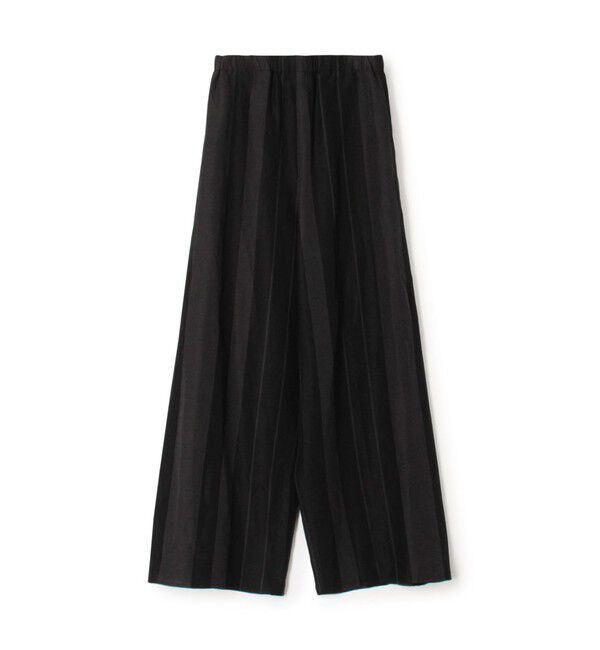 GALERIE VIE「リネンキュプラシルクコンパクト ワイドイージーパンツ」|その他|18 ブラック系