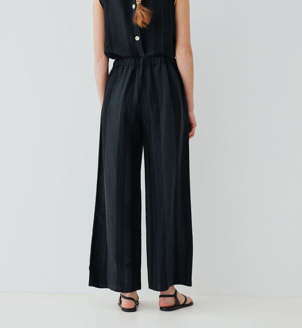 GALERIE VIE「リネンキュプラシルクコンパクト ワイドイージーパンツ」|その他|