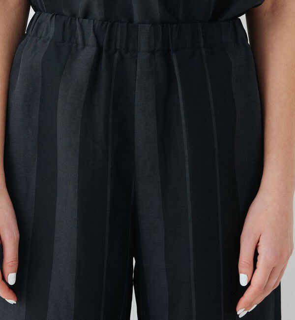 GALERIE VIE「リネンキュプラシルクコンパクト ワイドイージーパンツ」|その他|