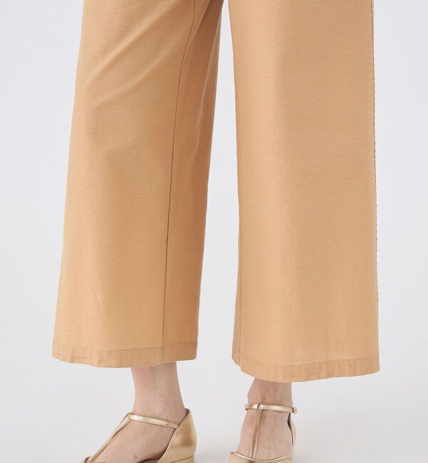 MACPHEE「コットンジョーゼット ギャザーオールインワン」|オールインワン|