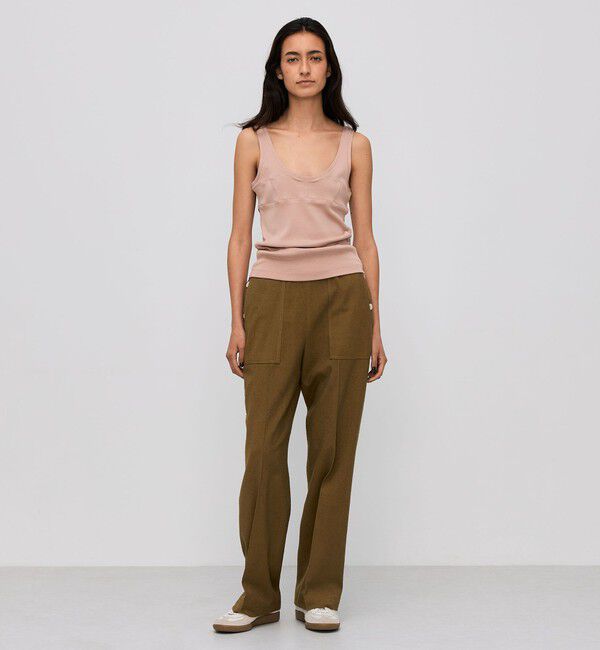 BACCA「コットンレーヨンネップツイード パンツ」|チノ|