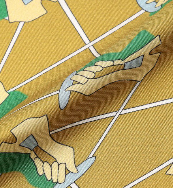 TOMORROWLAND GOODS「LE LYS シルクプリントスカーフ」|バンダナ・スカーフ|