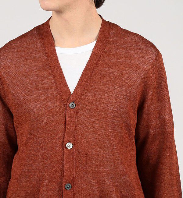 TOMORROWLAND MENS「TOMORROWLAND tricot ティントリネン Vネックカーディガン」|カーディガン|