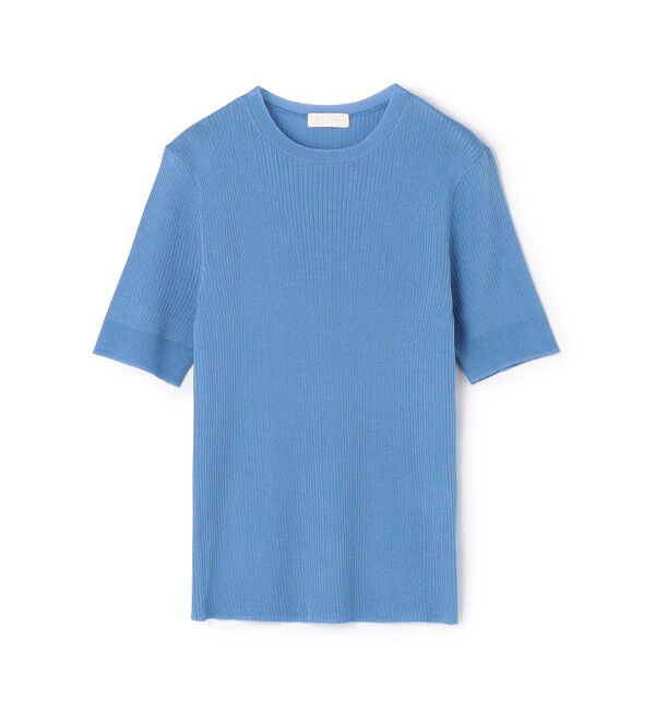 Ballsey「マーセライズドコットン クルーネックプルオーバー」|ニット・セーター|65 ブルー