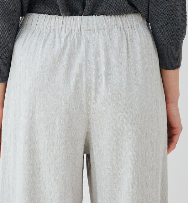 GALERIE VIE「コットンリネン ビスコース ストレッチ イージーワイドパンツ」|その他|