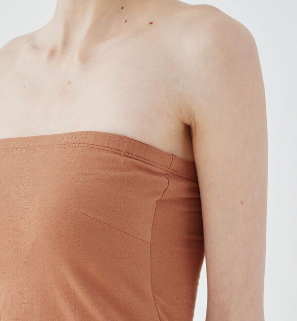 GALERIE VIE「スビンコットン カップ付きベアトップ」|チューブトップ|