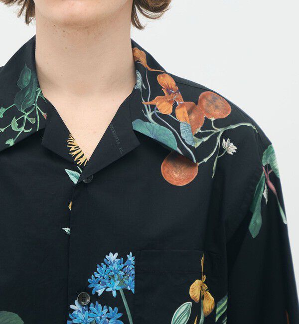 CABaN「CABaN コットン Green Showerプリント ハーフスリーブシャツ」|シャツ・ブラウス|