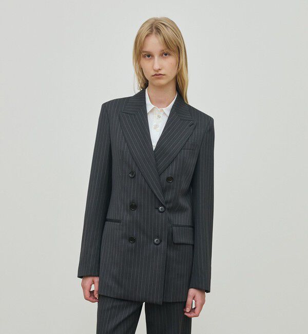 DES PRES「ウールドスキン ダブルブレスレッドジャケット」|テーラードジャケット|