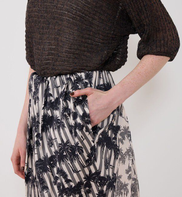 GALERIE VIE「コースタルフローラプリント アシンメトリーパンツ」|その他|