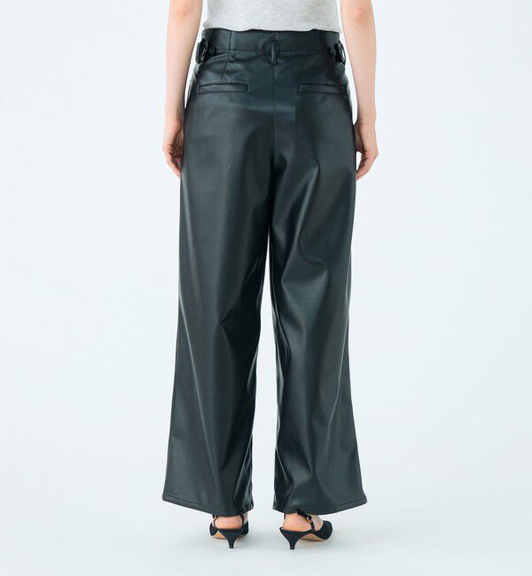 Ballsey「レザーライククロス サイドタブパンツ」|その他|