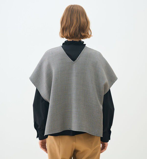 TOMORROWLAND collection「ガンクラブトゥースリバー 4-wayクローク」|ベスト・ジレ|