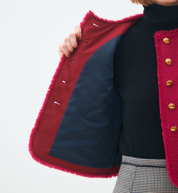 TOMORROWLAND collection「ブークレーファンシー クルーネックジレ」|ベスト・ジレ|