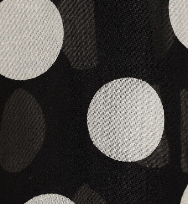 TOMORROWLAND collection「イヴェールドットプリント バックリボンブラウス」|シャツ・ブラウス|