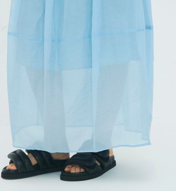 CABaN「コットンシルクオーガンジー ロングスカート」|スカート|