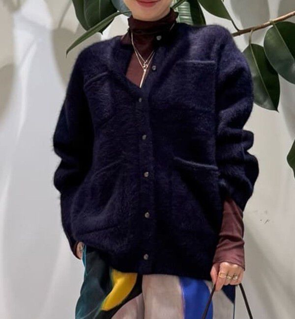 Ballsey「フォックスヤク クルーネックカーディガン」|カーディガン|69 ネイビー