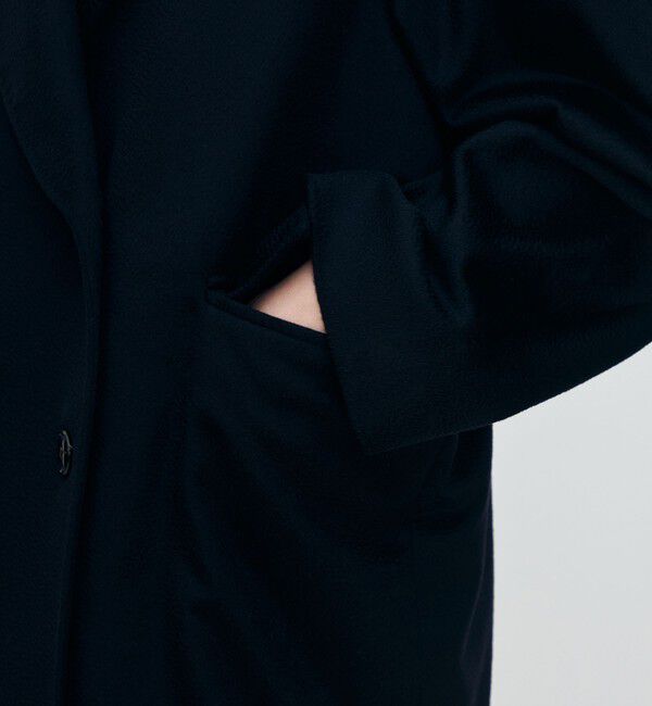 TOMORROWLAND collection「ウェービーカシミヤ ラグランショートコート」|ピーコート|