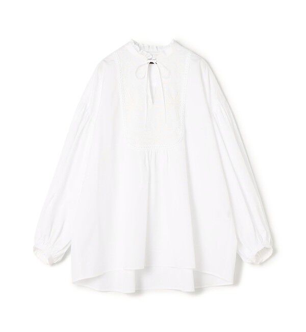 TOMORROWLAND collection「ホワイトコンビネーション ボザムチュニックブラウス」|シャツ・ブラウス|11 ホワイト