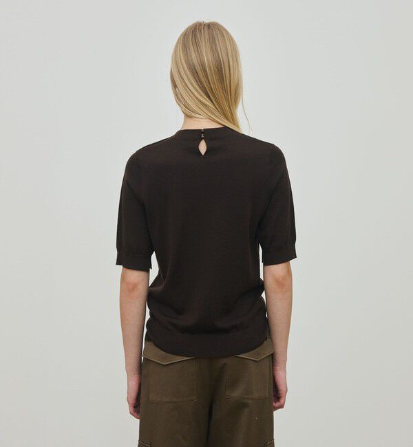 DES PRES「ウーステッドウール ハーフスリーブプルオーバー」|ニット・セーター|