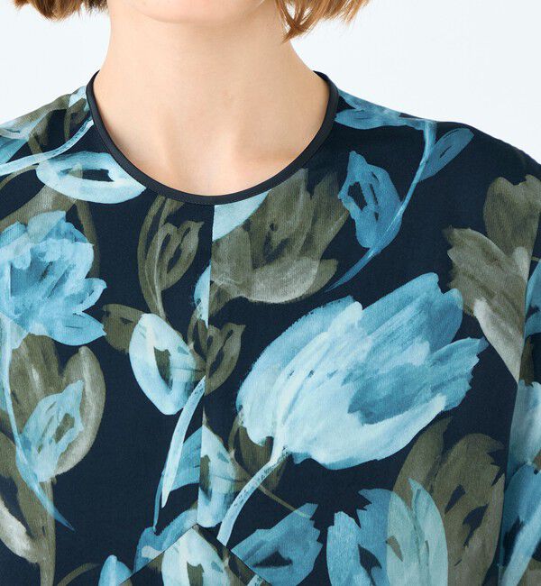 Ballsey「ミラージュフルールプリント バックタックワンピース」|ワンピース|