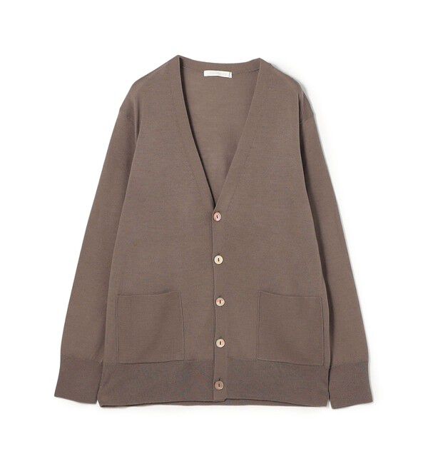 GALERIE VIE「プレーンウール Vネックカーディガン」|カーディガン|45 ブラウン
