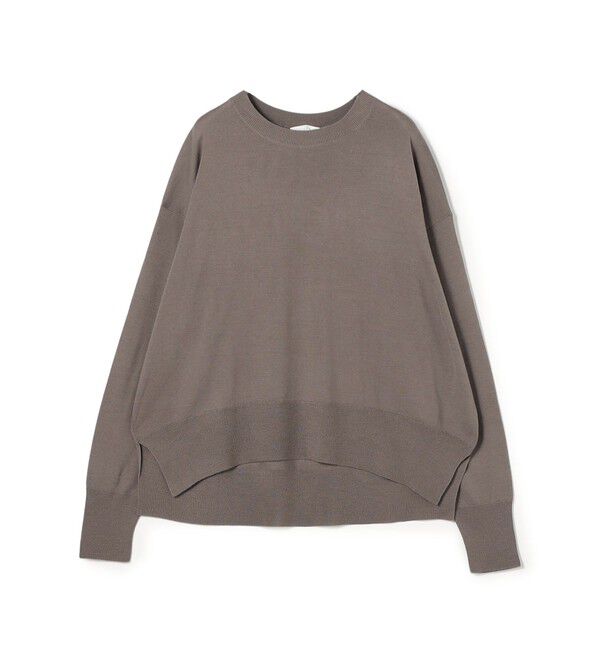 GALERIE VIE「プレーンウール クルーネックプルオーバー」|ニット・セーター|45 ブラウン