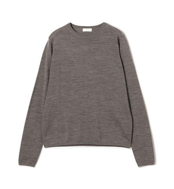 Ballsey「シルケットウール クルーネックプルオーバー」|ニット・セーター|15 グレー