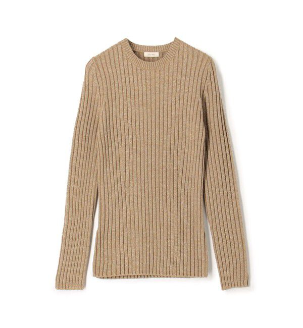 DES PRES「ウールリブ クルーネックプルオーバー」|ニット・セーター|44 ベージュ系