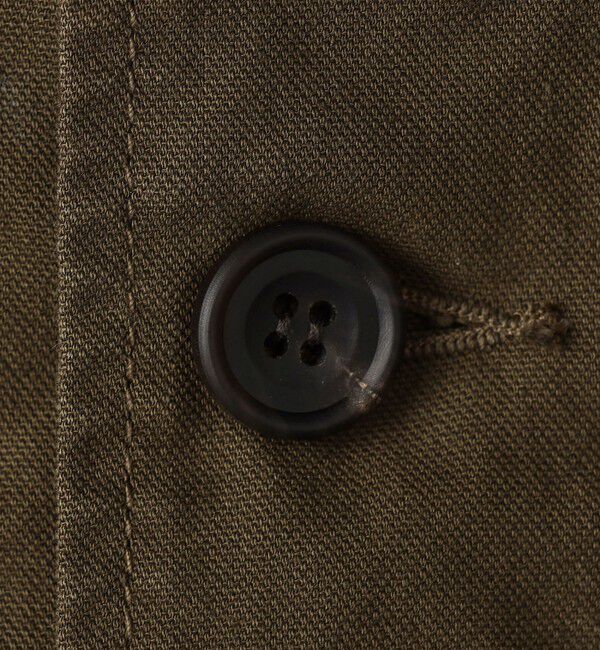 GALERIE VIE「ストーンウェーブコットン サファリシャツ」|ブルゾン・スタジャン|