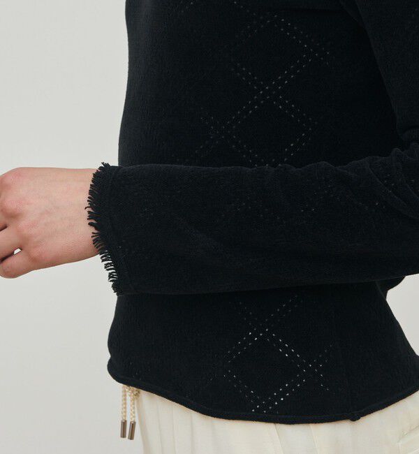 DES PRES「コットンシェニールヤーン ラウンドネックプルオーバー」|ニット・セーター|