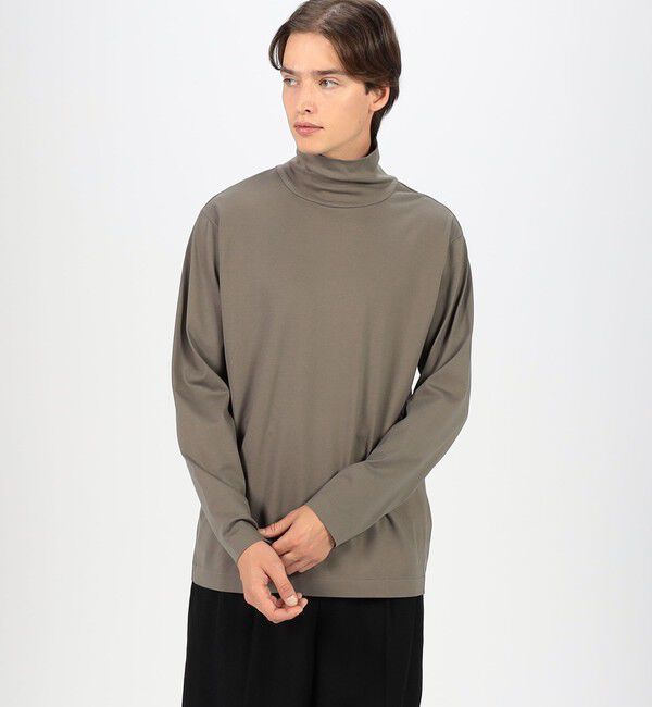 TOMORROWLAND MENS「60/3スビンコットン タートルネック ロングスリーブカットソー」|Tシャツ・カットソー|