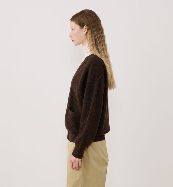 GALERIE VIE「モンゴルヤク ジップアップカーディガン」|カーディガン|