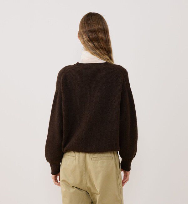 GALERIE VIE「モンゴルヤク ジップアップカーディガン」|カーディガン|