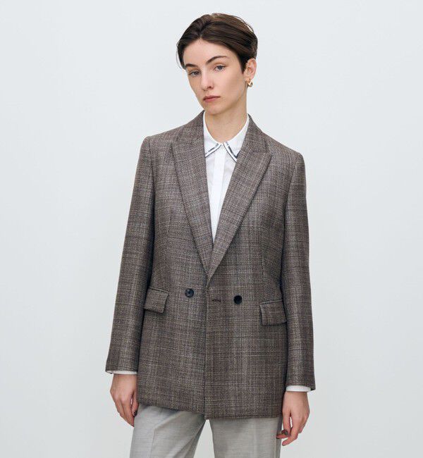 TOMORROWLAND collection「SILK AIR ERICA ダブルブレストジャケット」|テーラードジャケット|