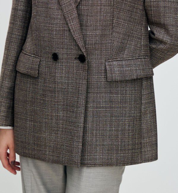 TOMORROWLAND collection「SILK AIR ERICA ダブルブレストジャケット」|テーラードジャケット|