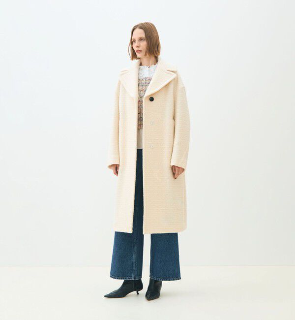 TOMORROWLAND collection「アルパカモアルー グレースコート」|チェスターコート|