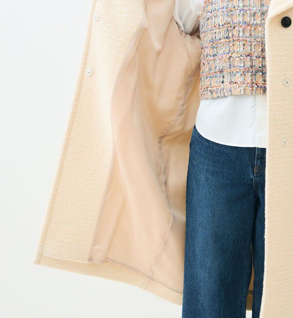 TOMORROWLAND collection「アルパカモアルー グレースコート」|チェスターコート|