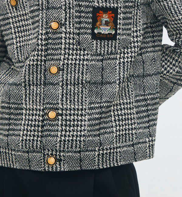 CABaN「グレンチェックジャカード ブルゾン」|ブルゾン・スタジャン|